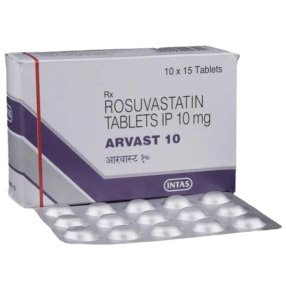 arvast 10mg tablet 15's